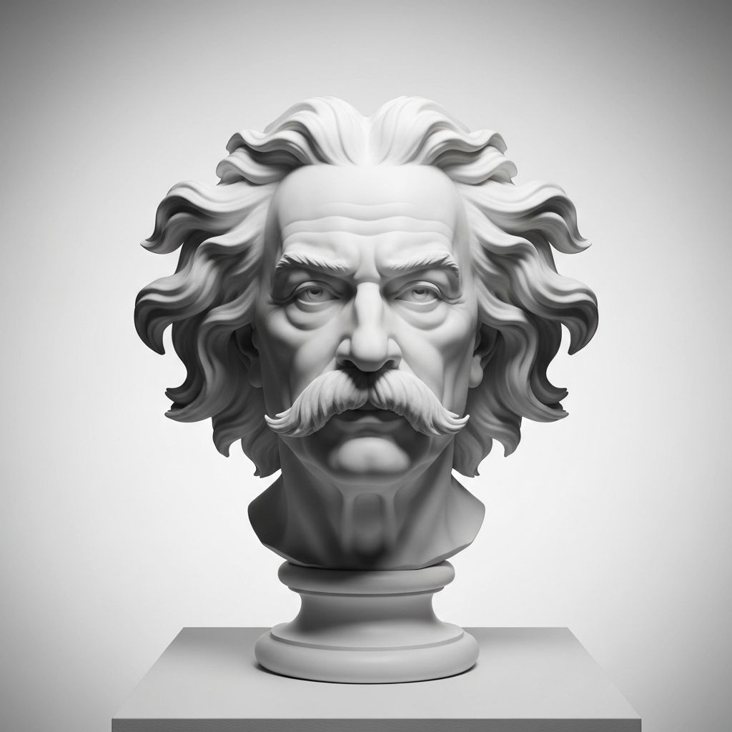 Marble bust — The Geometer